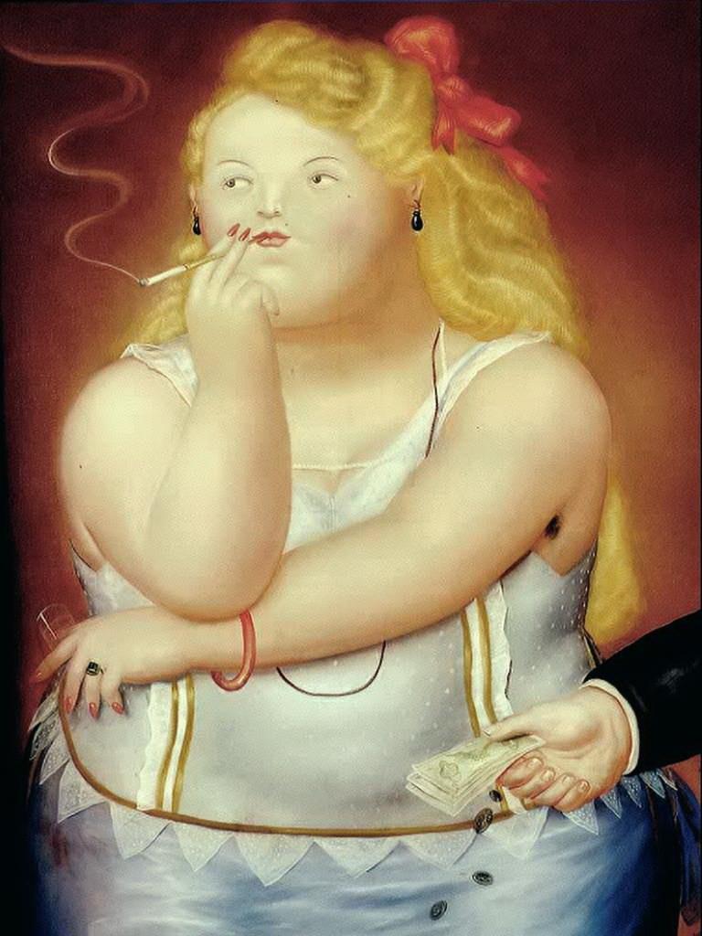 Rosita Fernando Botero Ölgemälde